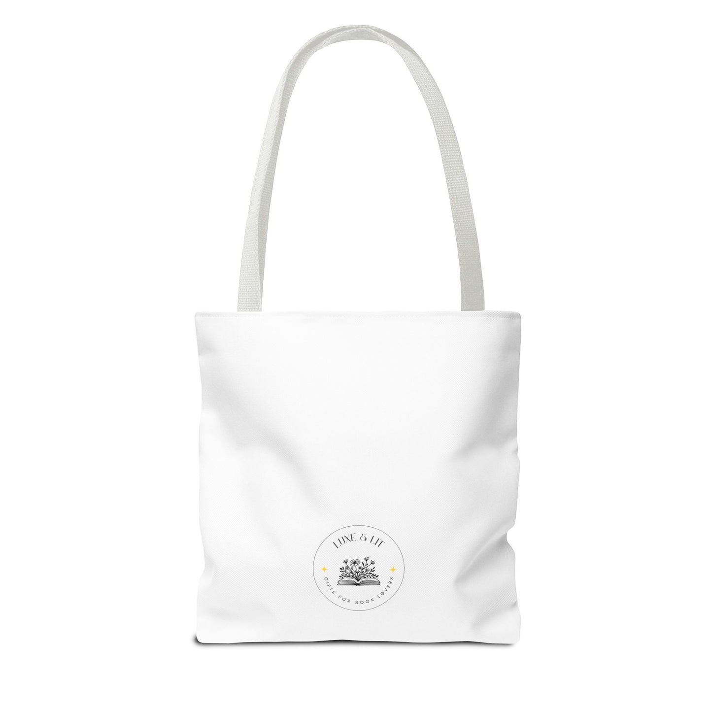 Tote Bag with Serpent and Apple Design