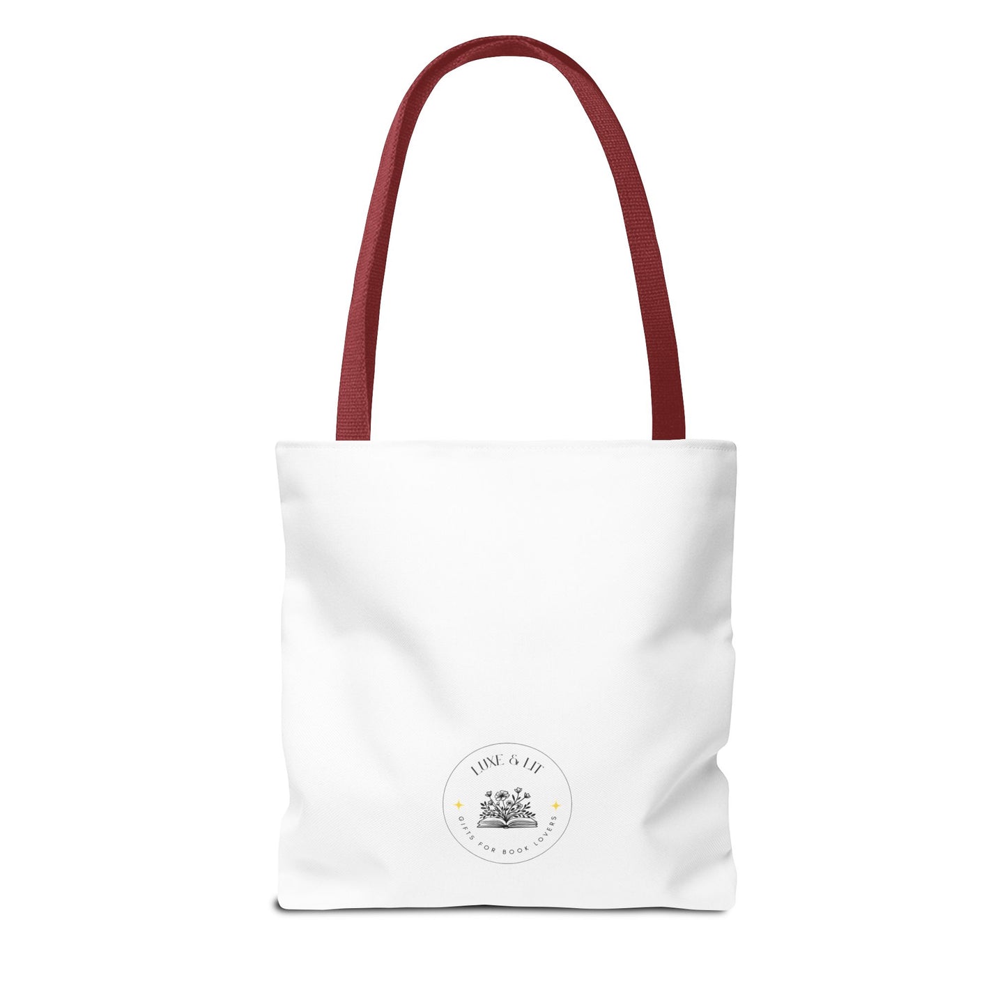 Tote Bag with Serpent and Apple Design