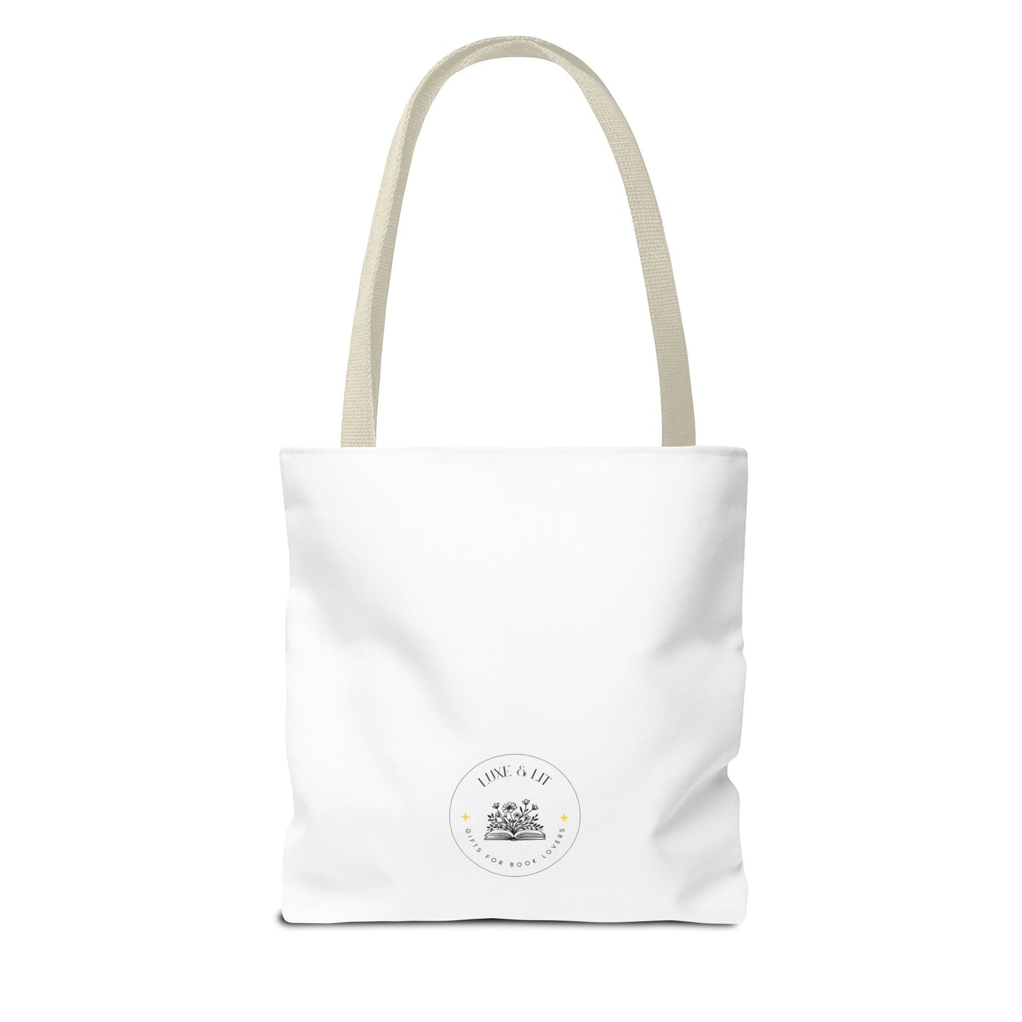 Tote Bag with Serpent and Apple Design