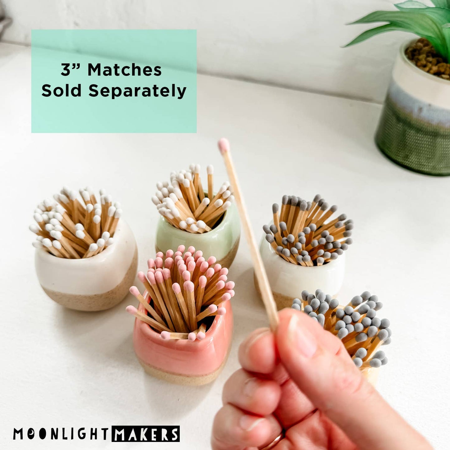 Moonlight Makers - Ceramic Match Holders With Matches