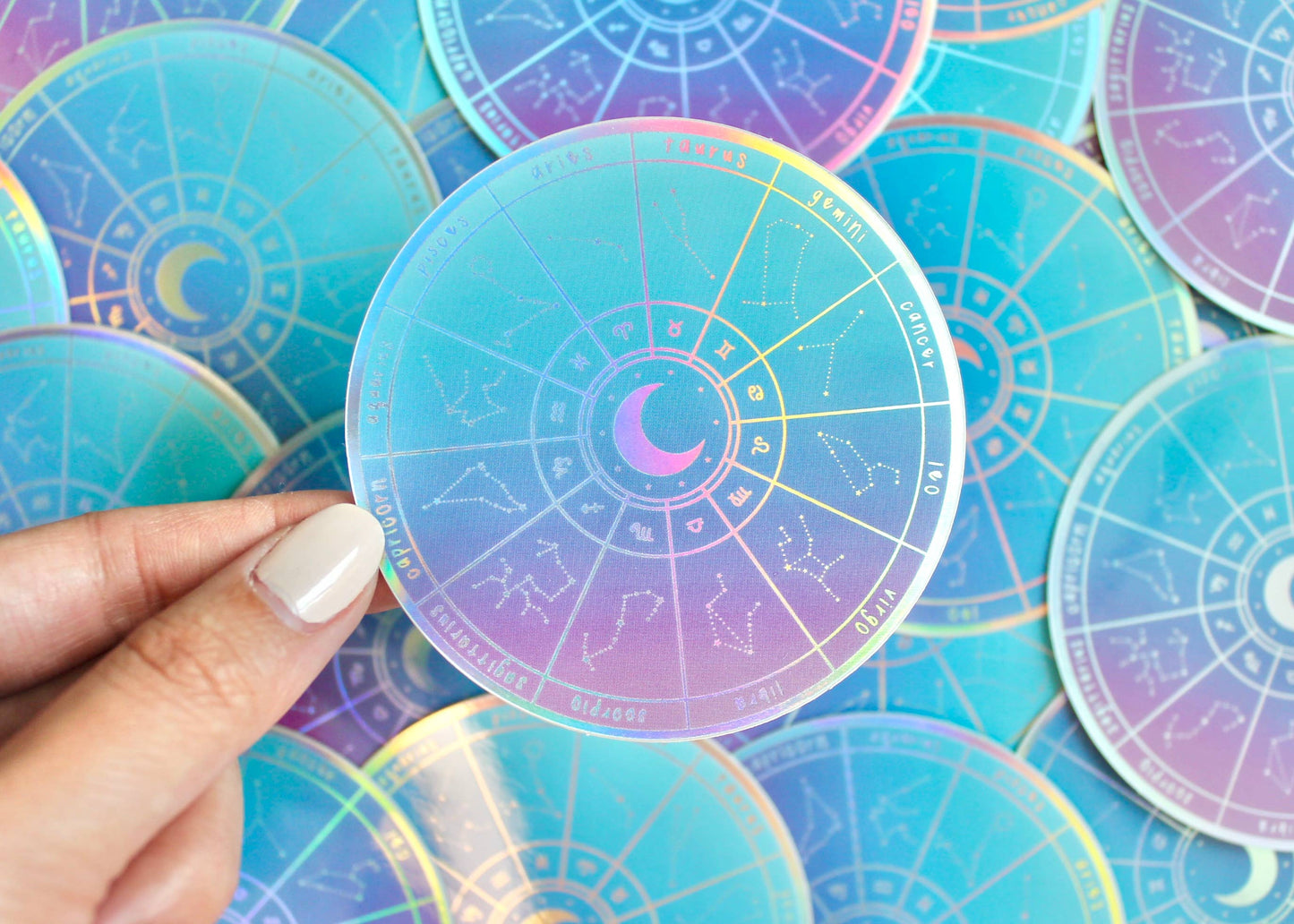Galloree Designs LLC - Zodiac Wheel Sticker, Zodiac Sticker, Zodiac Stickers