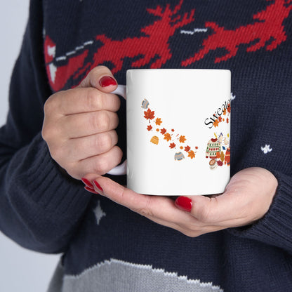 Fall-Inspired Ceramic Mug - "Sweater Weather"