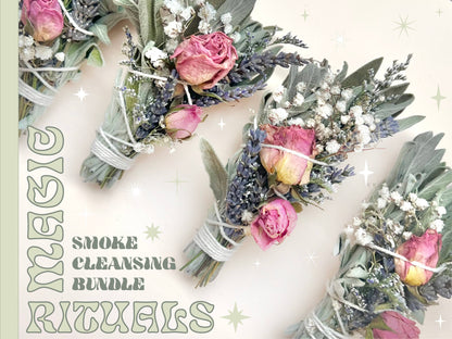 The 12th Moon - MAGIC RITUALS Mini Sage Smudge Bundle - Smoke Cleanser