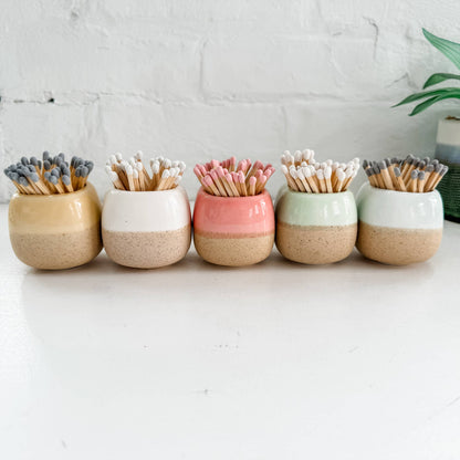 Moonlight Makers - Ceramic Match Holders  With  Matches