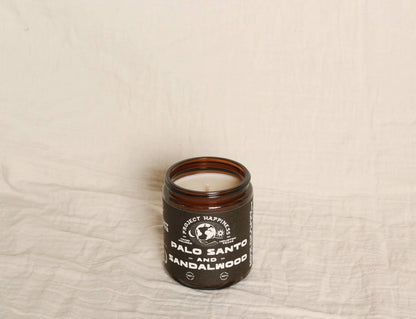 Project Happiness Candle Co. - Palo Santo and Sandalwood - 8 oz Soy Candle
