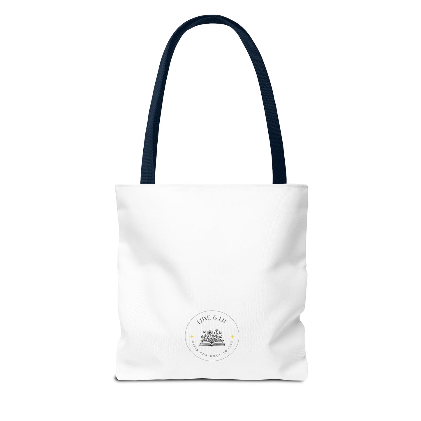 Tote Bag with Serpent and Apple Design