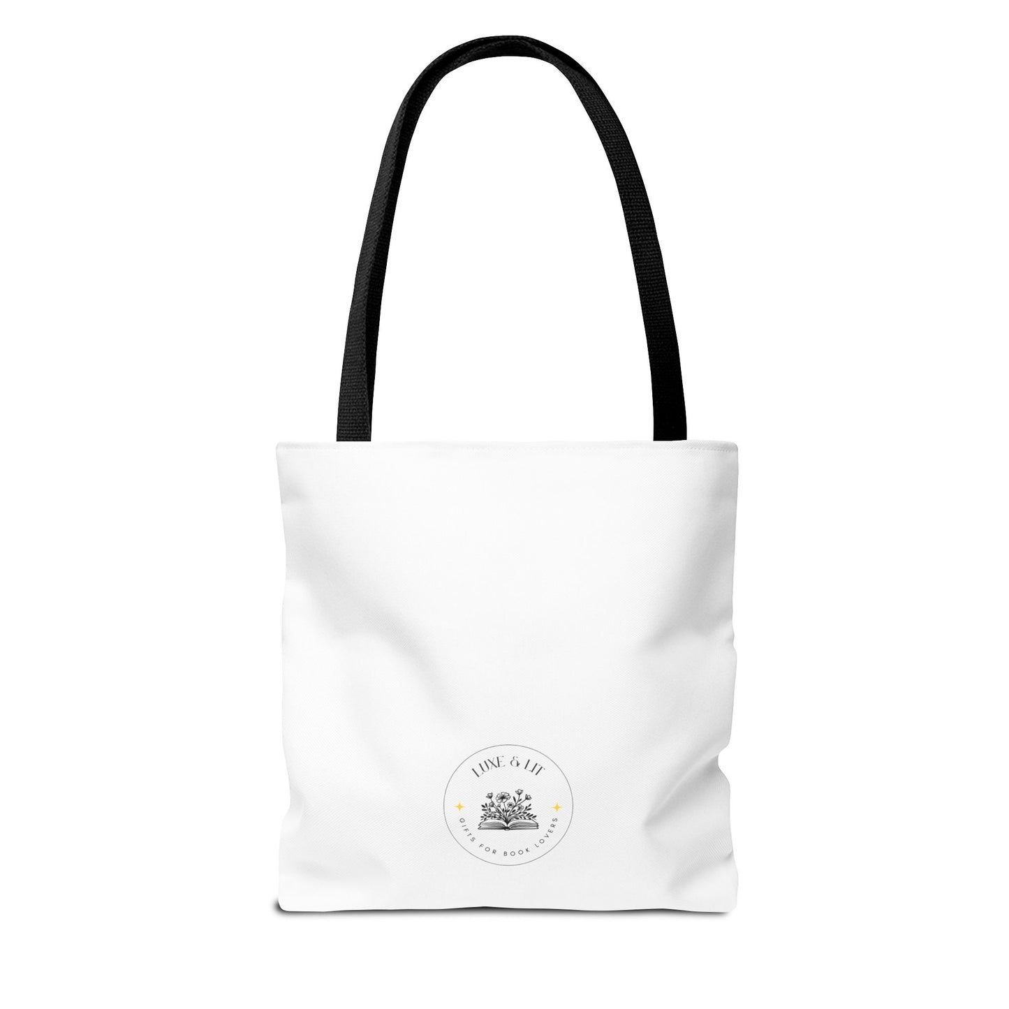 Tote Bag with Serpent and Apple Design