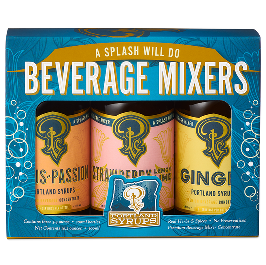 Portland Syrups - Gift Set - Blue Standard Cocktail / Mocktail Drink Mixers