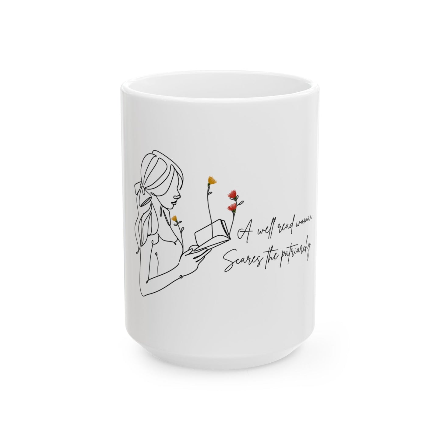 A Well Read Woman Scares the Patriarchy Mug- Gift for Book Lover