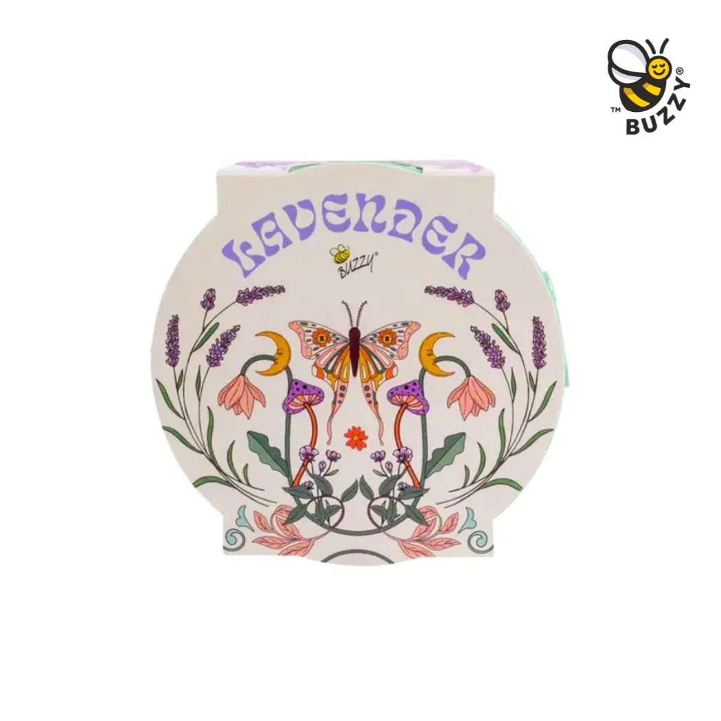 Buzzy Seeds Grow Gifts - Painted Flower Grow Pail – Lavender Indoor Garden Gift