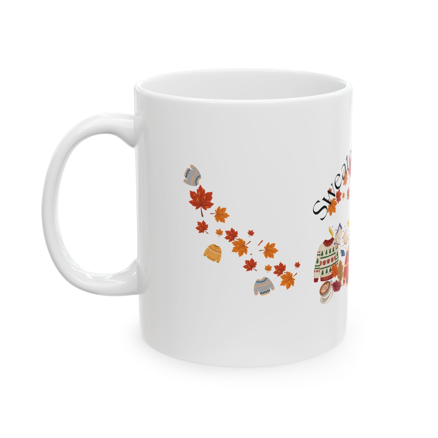 Fall-Inspired Ceramic Mug - "Sweater Weather"