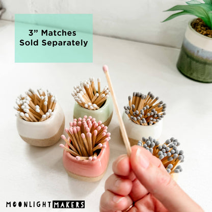Moonlight Makers - Ceramic Match Holders  With  Matches