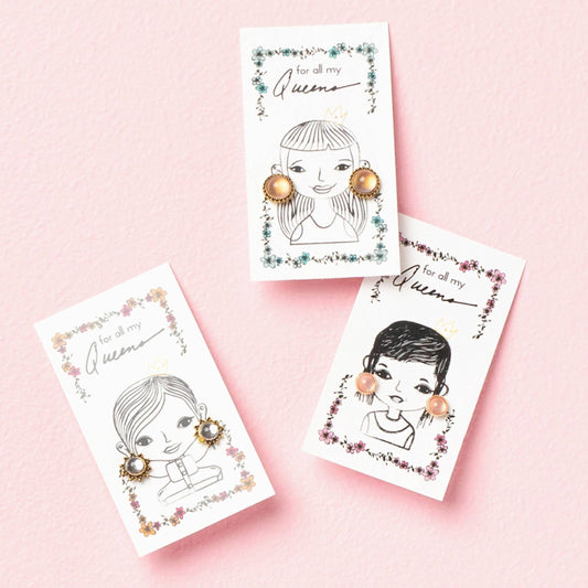 Tiny Gift Society - All My Queens Vintage Earrings