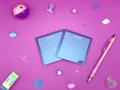 Celestial Sticky Notes Post It - Crescent Moon