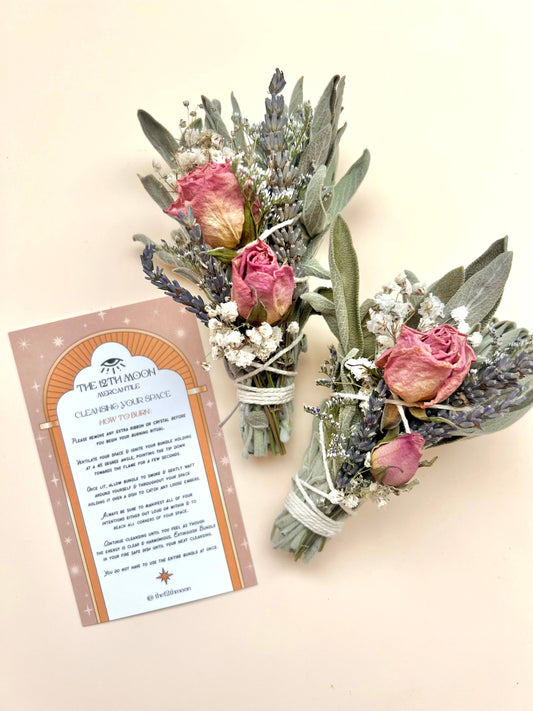 The 12th Moon - MAGIC RITUALS Mini Sage Smudge Bundle - Smoke Cleanser