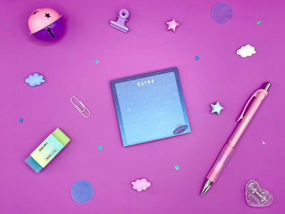 Celestial Sticky Notes Post It - Crescent Moon