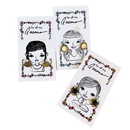 Tiny Gift Society - All My Queens Vintage Earrings