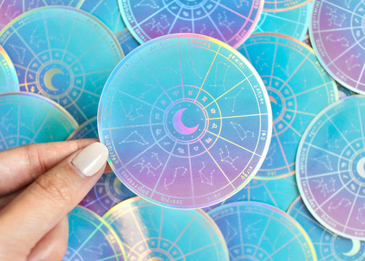 Galloree Designs LLC - Zodiac Wheel Sticker, Zodiac Sticker, Zodiac Stickers