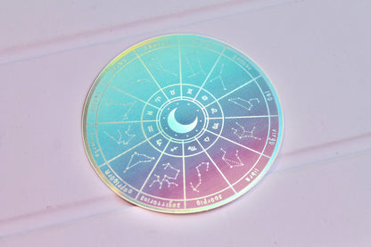 Galloree Designs LLC - Zodiac Wheel Sticker, Zodiac Sticker, Zodiac Stickers
