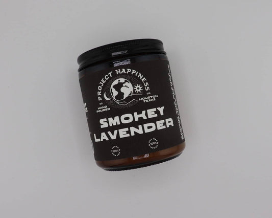 Project Happiness Candle Co. - Smokey Lavender - 8 oz Soy Candle 